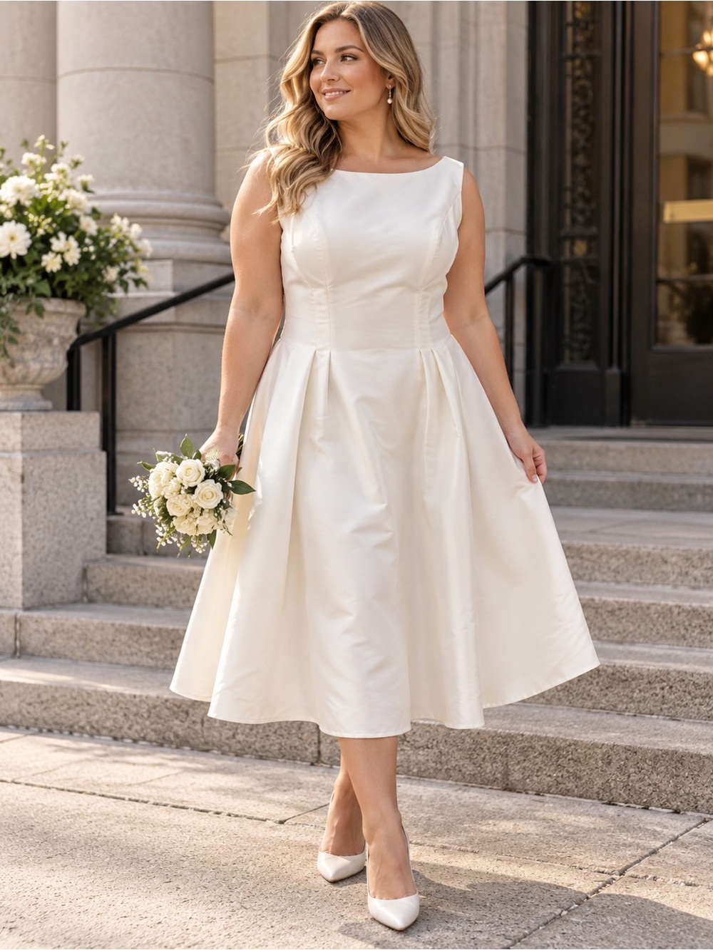 Kate Spade Cream Fit-and-Flare Dress